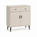 Credenza da sala da pranzo beige in MDF rettangolare 80 x 40 x 90 cm