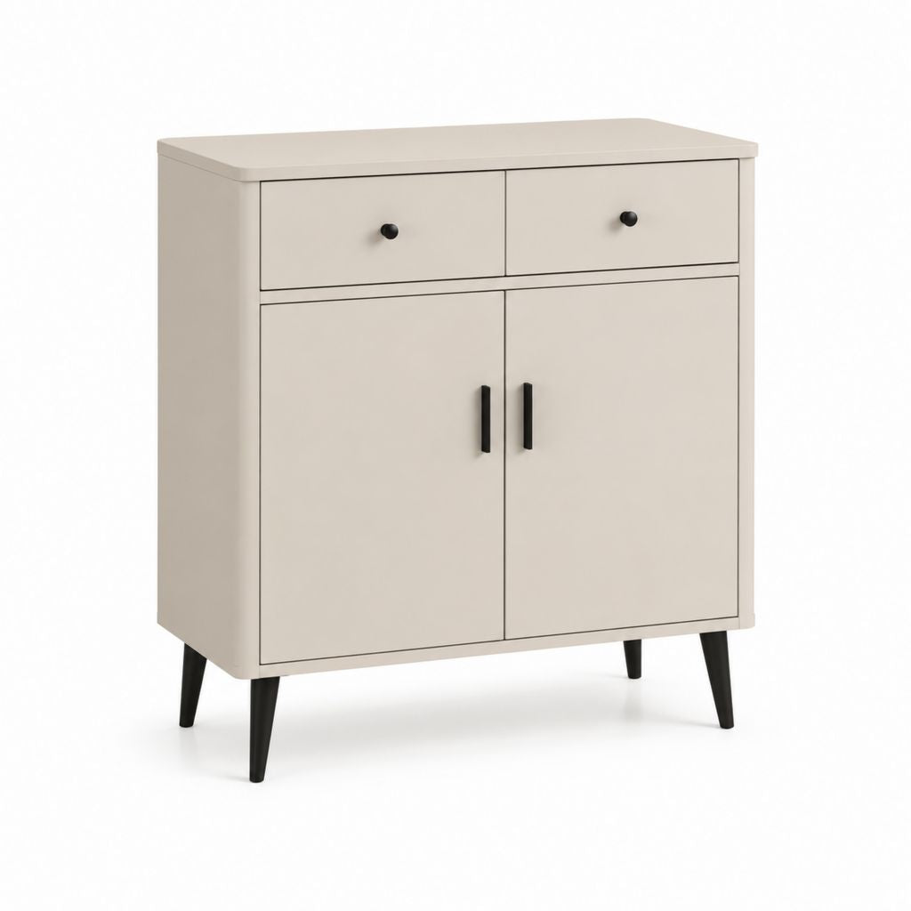 Credenza da sala da pranzo beige in MDF rettangolare 80 x 40 x 90 cm